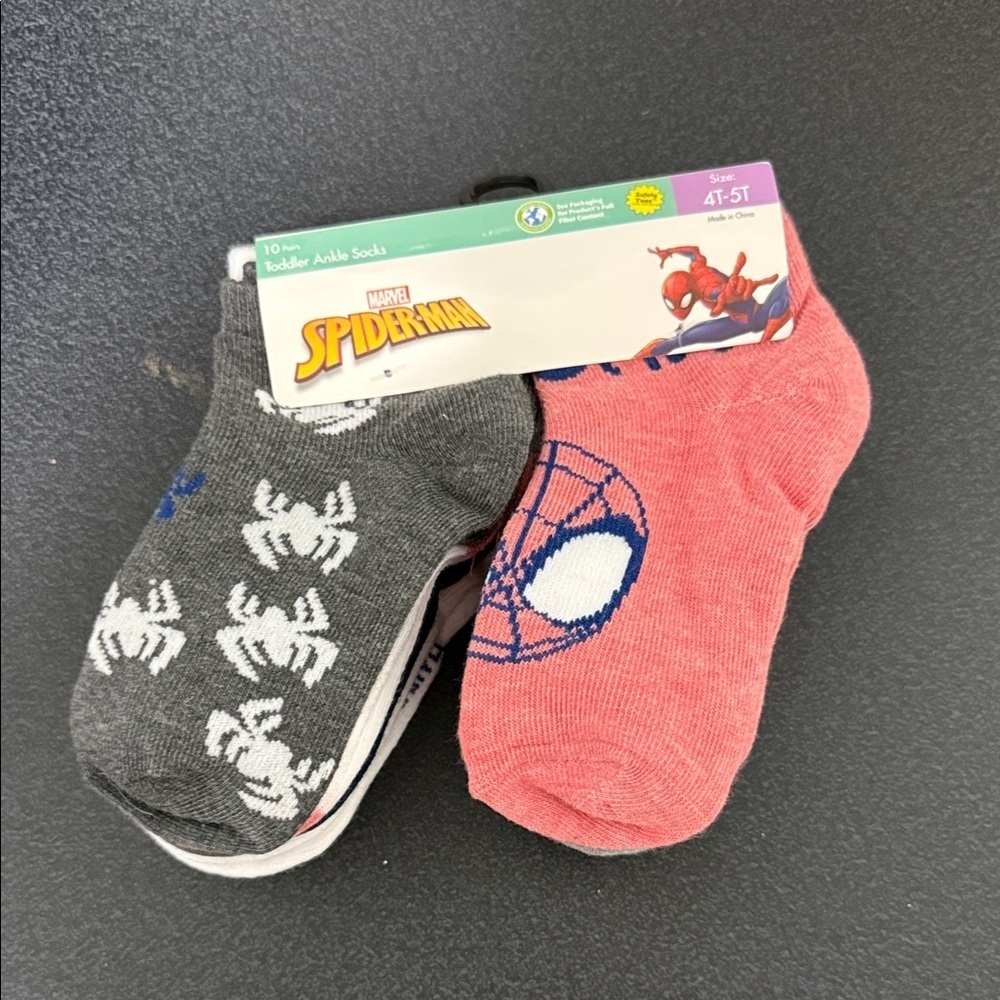 Marvel Spider-Man Gray  Ankle Socks